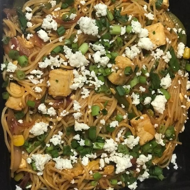 Paneer Hakka Noodles.