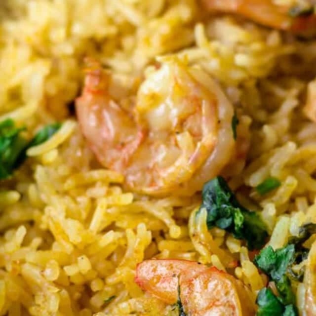 Shrimp Biryani.