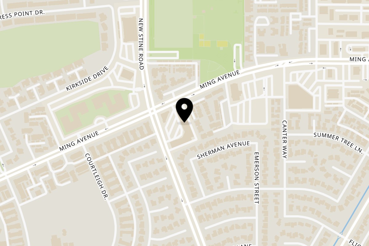 Map showing the location of Heart of India on 5123 Ming Ave in Bakersfield